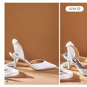 Badgley Mischka Blaze Satin Bow Stiletto Heels